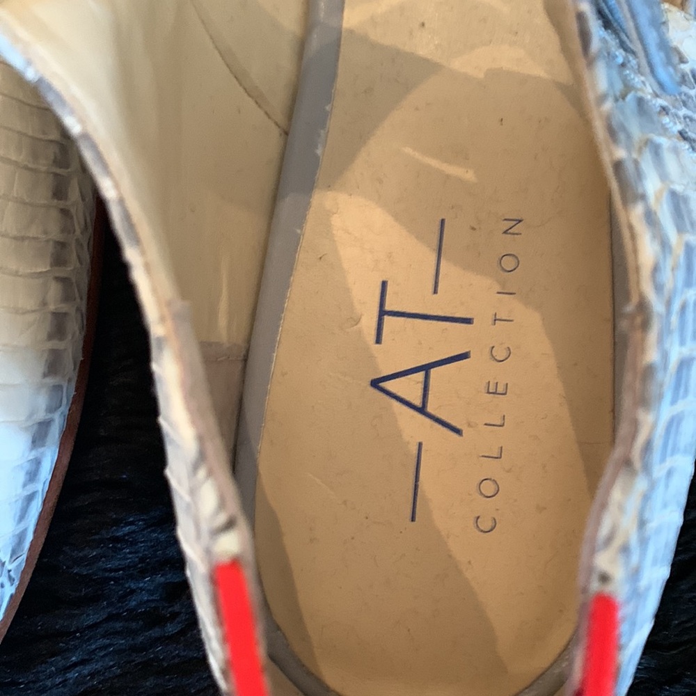 Adam Tucker Collection Lola 7, snakeskin ballerina flats, 10M - Picture 5 of 5